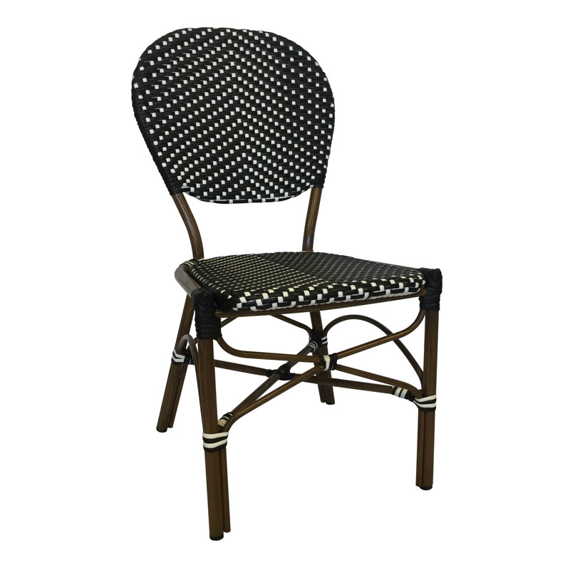 String Light Co Stacking Patio Dining Chair & Reviews Wayfair